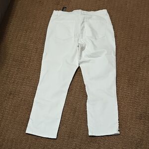 White Straight-Leg Pants